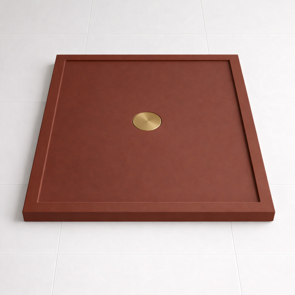 Omnitub 740 × 590 Rectangular Shower Tray – 35mm Slim Non-Slip - close-up detail