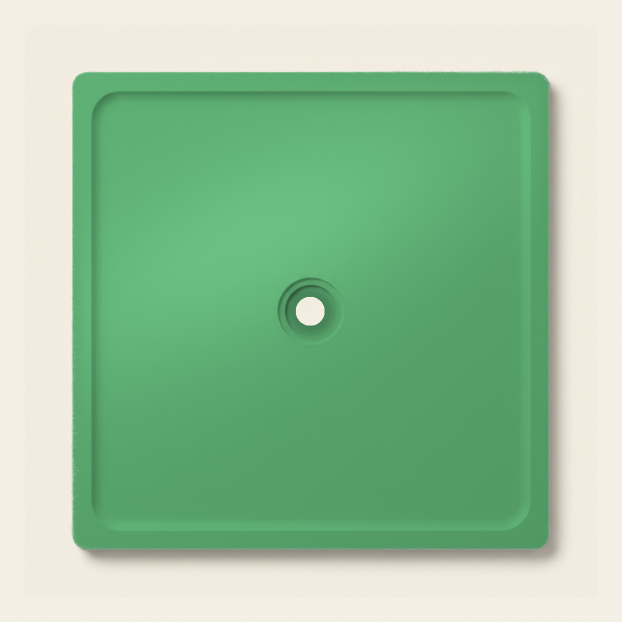 OMN-V5B Bright Green — 1500 x 1500 shower tray
