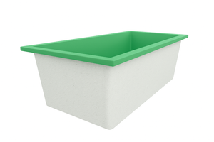 Deep Bathtub 1750 L x 950 W x 600 Soaking Depth Handmade by Omnitub