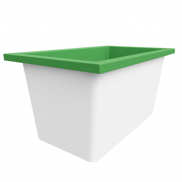 Omnitub Solo Supreme 1250 x 850 UK deep soaking tub 600mm depth rectangular - top-down view 2