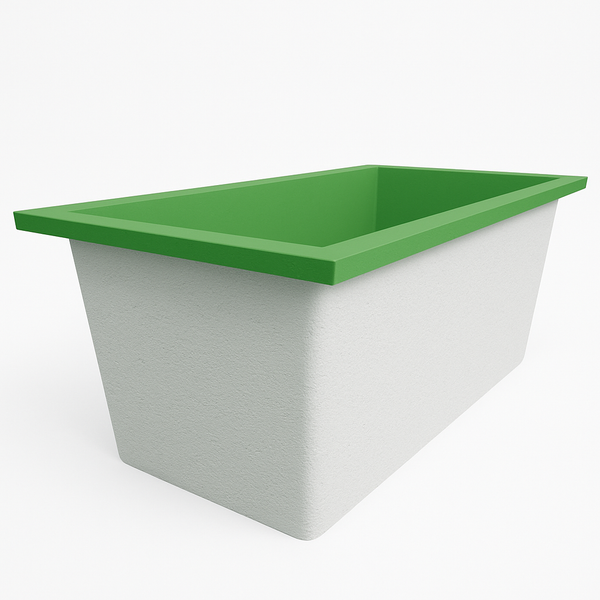 Omnitub 1500 x 800 handmade UK deep soaking tub 600mm depth rectangular - design feature 2