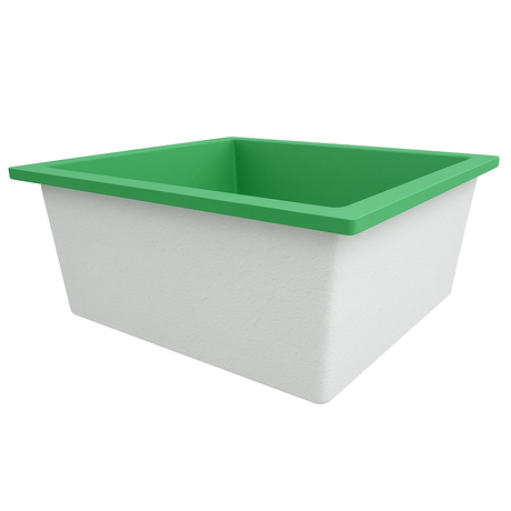 Deep Bathtub 1400 L x 1400 W x 600 Soaking Depth Handmade by Omnitub