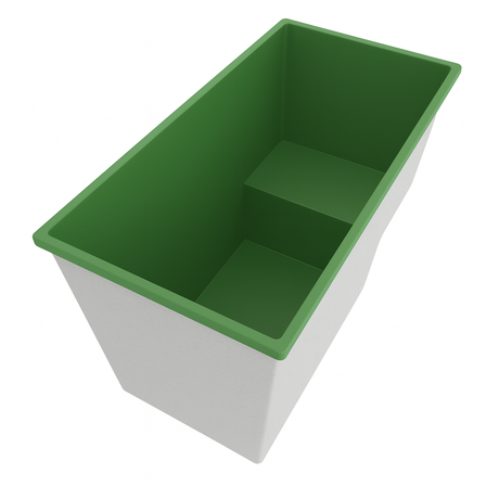 Deep Bathtub With Seat 1495 L x 800 W x 1000 Depth Handmade by Omnitub