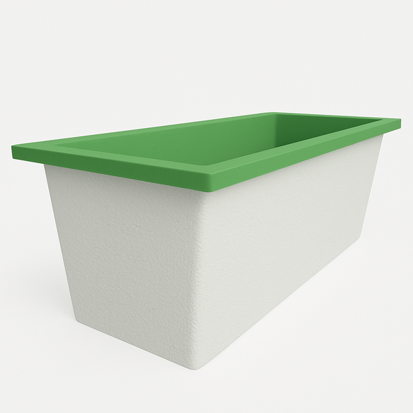 Omnitub Deluxe 1700 x 750 handmade UK deep soaking tub 600mm depth rectangular - design feature 2