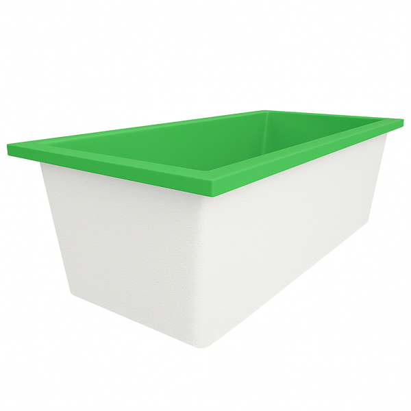 Omnitub Deluxe Plus 1800 x 800 handmade UK deep soaking tub 600mm depth rectangular - dimensions overview 2