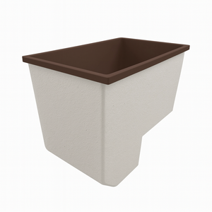 Deep Bathtub With Seat 1100 L x 700 W x 1000 Depth Handmade by Omnitub