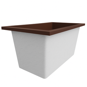 Omnitub 1250 x 750 Deep Soaking Bathtub – 600mm Internal Depth – Rectangular