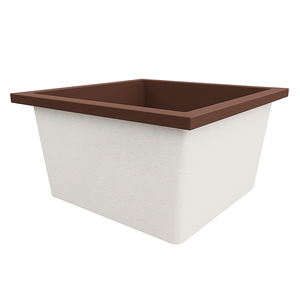 Deep Bathtub 1050 L x 1050 W x 600 Soaking Depth Handmade by Omnitub