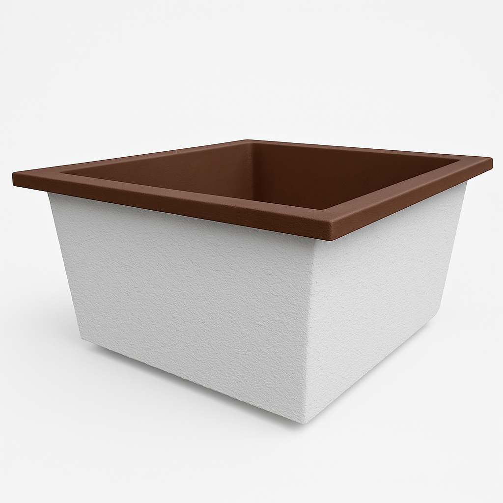 1400 L x 1200 W x 625 H. Bain profond. Omnitub Duo Flow