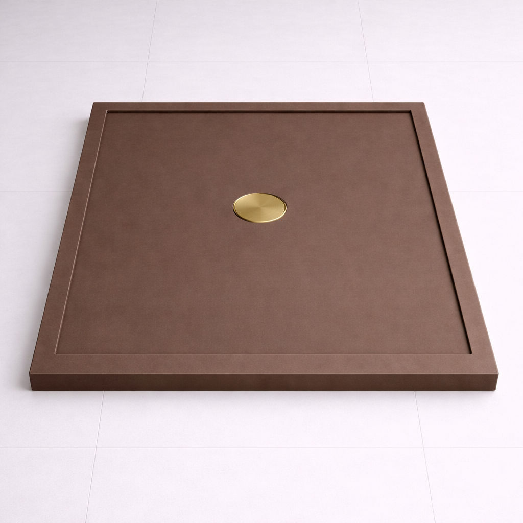 Omnitub 740 × 590 Rectangular Shower Tray – 35mm Slim Non-Slip - bathroom installation 3