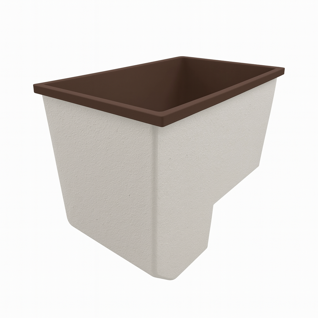 Deep Bathtub With Seat 1100 L x 1100 W x 1000 Depth Handmade by Omnitub