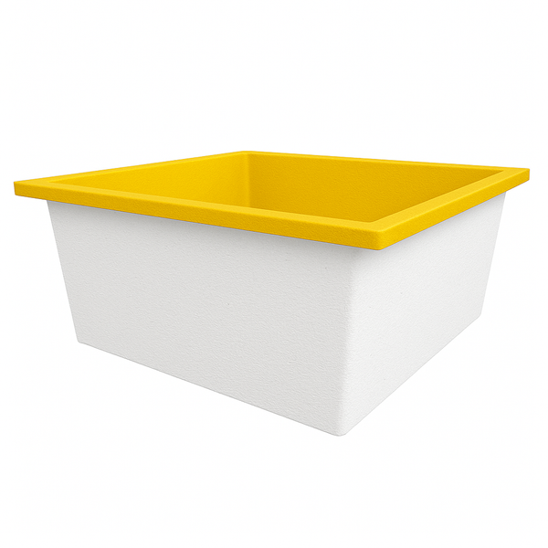 Omnitub 1200 x 1200 deep soaking tub 600mm depth square - main product view 2
