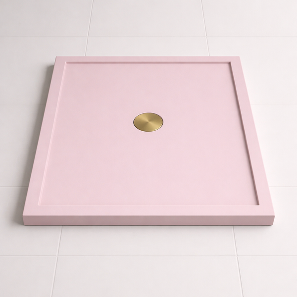 Omnitub 740 × 590 Rectangular Shower Tray – 35mm Slim Non-Slip - lifestyle setting