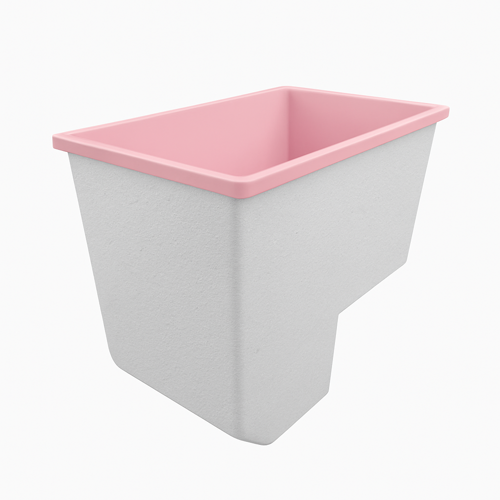 Deep Bathtub With Seat 1100 L x 700 W x 1000 Depth Handmade by Omnitub