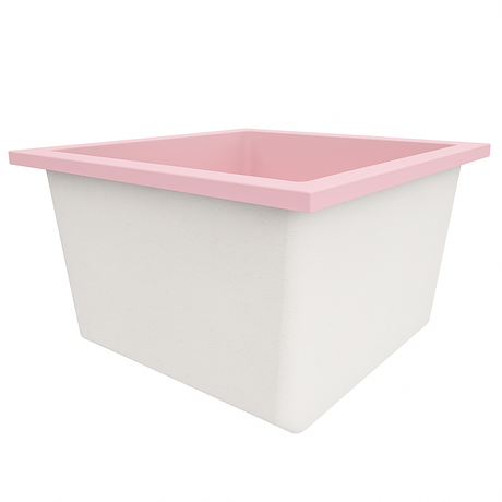 1050 L x 1050 W x 625 H. Petite baignoire profonde. Omnitub Duo