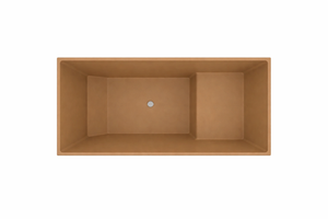 Baignoire à assise profonde 1100 L x 700 W x 1000 H Baignoire de trempage japonaise d'Omnitub