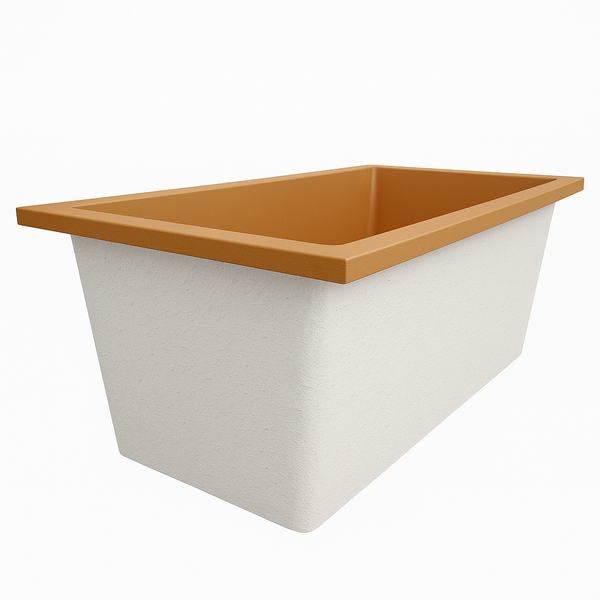 Omnitub 1500 x 800 handmade UK deep soaking tub 600mm depth rectangular - additional view 2