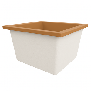 Deep Bathtub 1050 L x 1050 W x 600 Soaking Depth Handmade by Omnitub