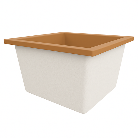 1050 L x 1050 W x 625 H. Petite baignoire profonde. Omnitub Duo