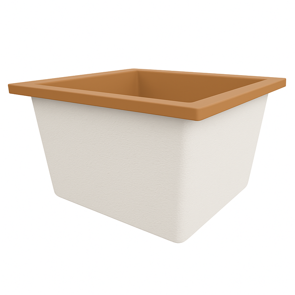 Omnitub Duo Square 1050 x 1050 deep soaking tub 600mm depth square - gallery image 2