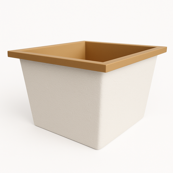 Omnitub Solo Extra 1150 x 900 handmade UK deep soaking tub 600mm depth rectangular - product detail 3