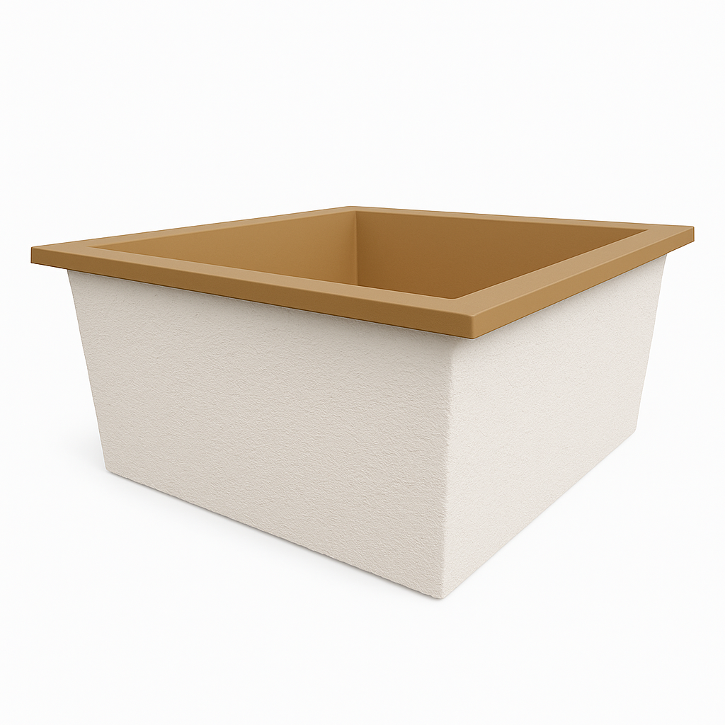 1400 L x 1200 W x 625 H. Bain profond. Omnitub Duo Flow