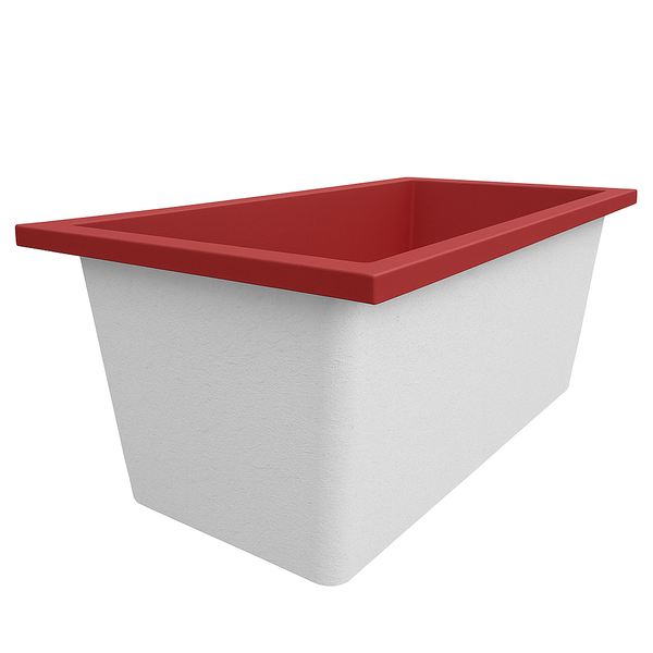 Omnitub 1500 x 800 handmade UK deep soaking tub 600mm depth rectangular - configuration detail 2