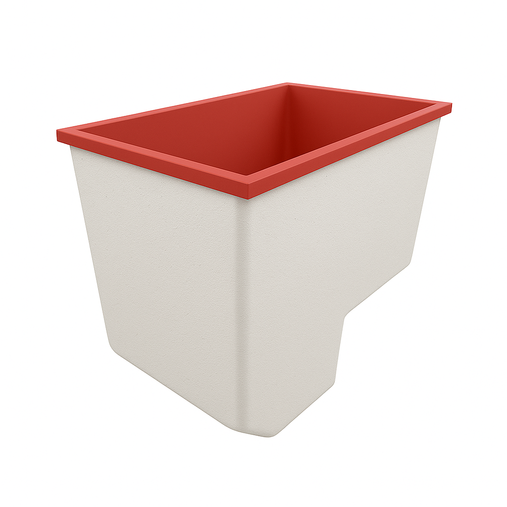 Deep Bathtub With Seat 1100 L x 700 W x 1000 Depth Handmade by Omnitub