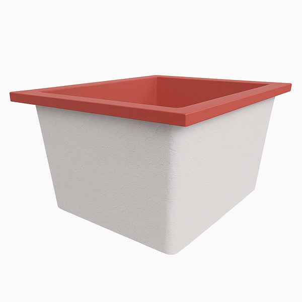 Omnitub Solo Extra 1150 x 900 handmade UK deep soaking tub 600mm depth rectangular - alternate angle 3