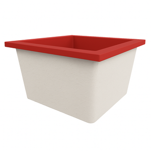 Deep Bathtub 1050 L x 1050 W x 600 Soaking Depth Handmade by Omnitub