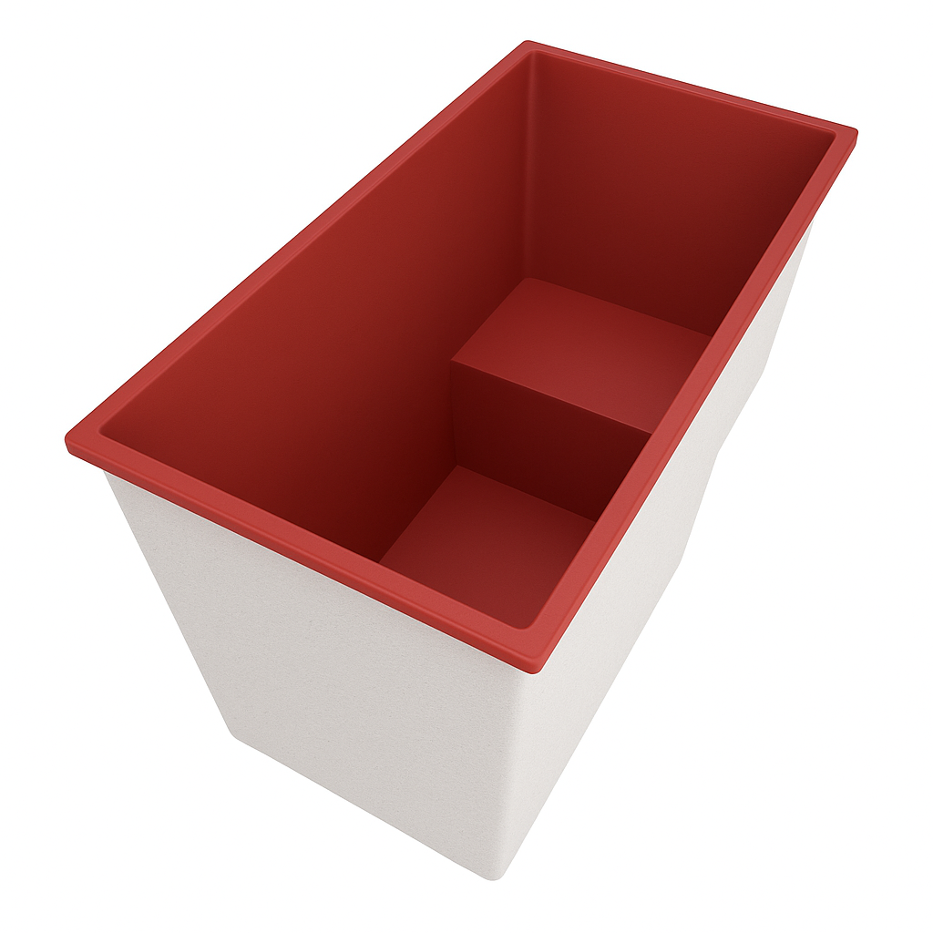 1495 x 800 Seated Soaking Tub – 1000mm Depth – Rectangular – Omnitub