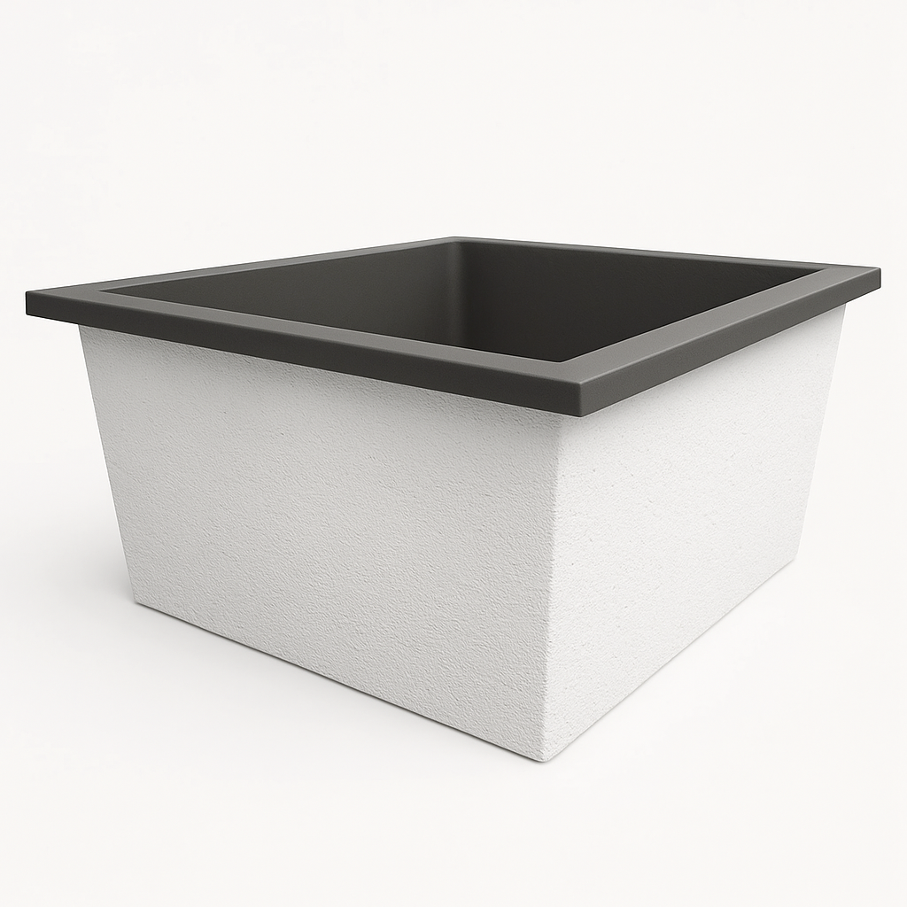 1400 L x 1200 W x 625 H. Bain profond. Omnitub Duo Flow