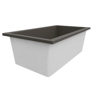 Deep Bathtub 1750 L x 950 W x 600 Soaking Depth Handmade by Omnitub
