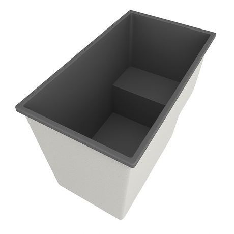 Deep Bathtub With Seat 1495 L x 800 W x 1000 Depth Handmade by Omnitub