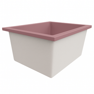 Deep Bathtub 1050 L x 1050 W x 600 Soaking Depth Handmade by Omnitub