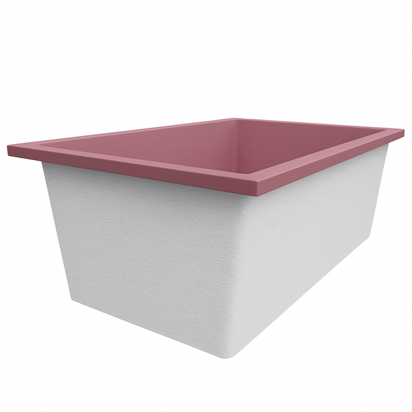 Omnitub Solo Plus 1250 x 1050 handmade UK deep soaking tub 600mm depth wide rectangular - gallery image 2
