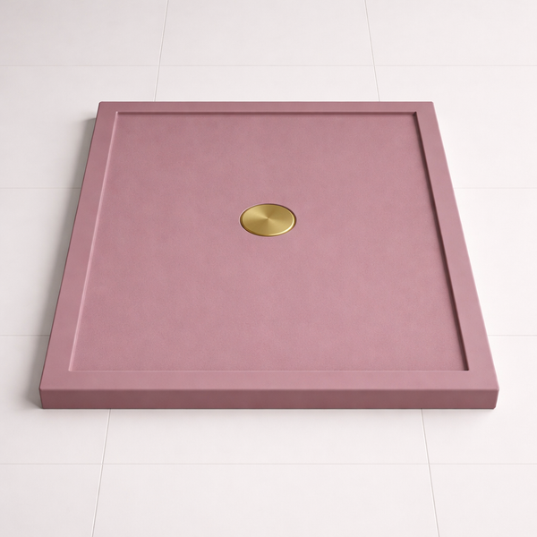 Omnitub 740 × 590 Rectangular Shower Tray – 35mm Slim Non-Slip - bathroom installation