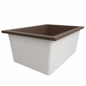 Omnitub Solo Extreme 1600 x 1050 handmade UK deep soaking tub 600mm depth wide rectangular - colour detail 3