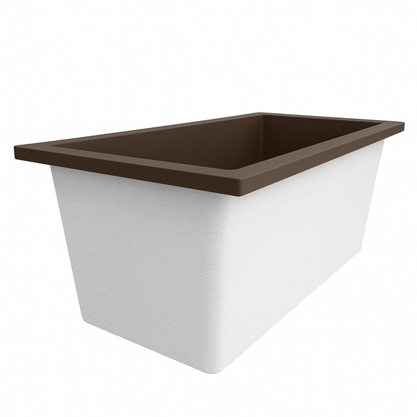 Omnitub Solo Extreme 1600 x 800 handmade UK deep soaking tub 600mm depth rectangular - main product view 3