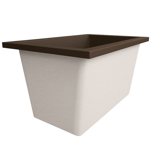 Omnitub Solo Supreme 1250 x 850 UK deep soaking tub 600mm depth rectangular - product detail 2