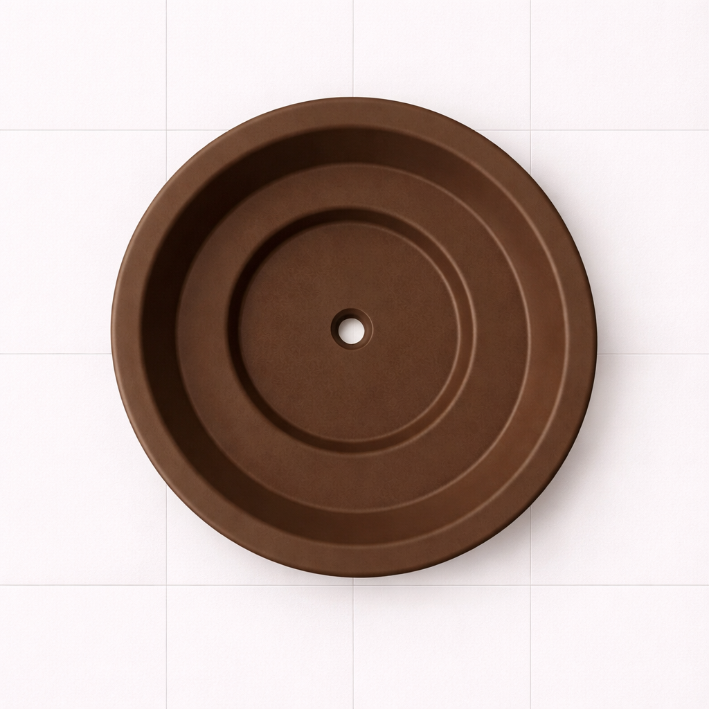 1500 Diameter Soaking Tub – 1000mm Depth – Round by Omnitub - top-down view 2