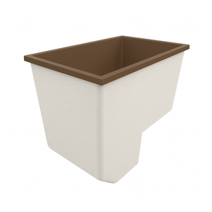 Deep Bathtub With Seat 1100 L x 700 W x 1000 Depth Handmade by Omnitub