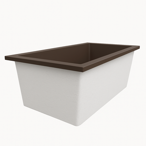 Deep Bathtub 1750 L x 950 W x 600 Soaking Depth Handmade by Omnitub