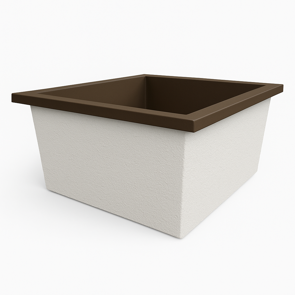 1400 L x 1200 W x 625 H. Bain profond. Omnitub Duo Flow