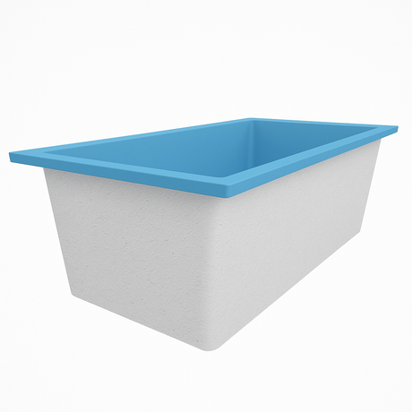 Deep Bathtub 1750 L x 950 W x 600 Soaking Depth Handmade by Omnitub