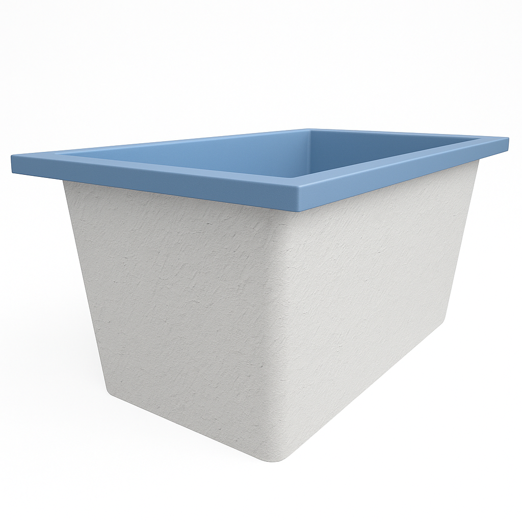 Omnitub 1250 x 750 Deep Soaking Bathtub – 600mm Internal Depth – Rectangular