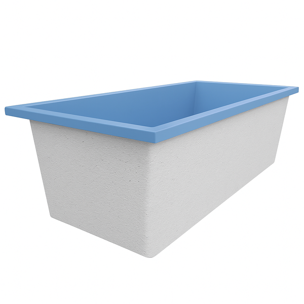 Omnitub 1900 x 900 UK deep soaking tub 600mm depth rectangular - gallery image