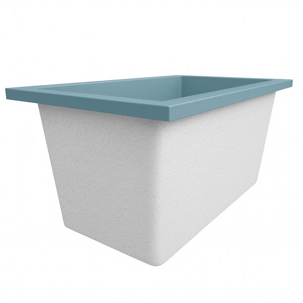 Omnitub Solo Supreme 1250 x 850 UK deep soaking tub 600mm depth rectangular - design feature 2