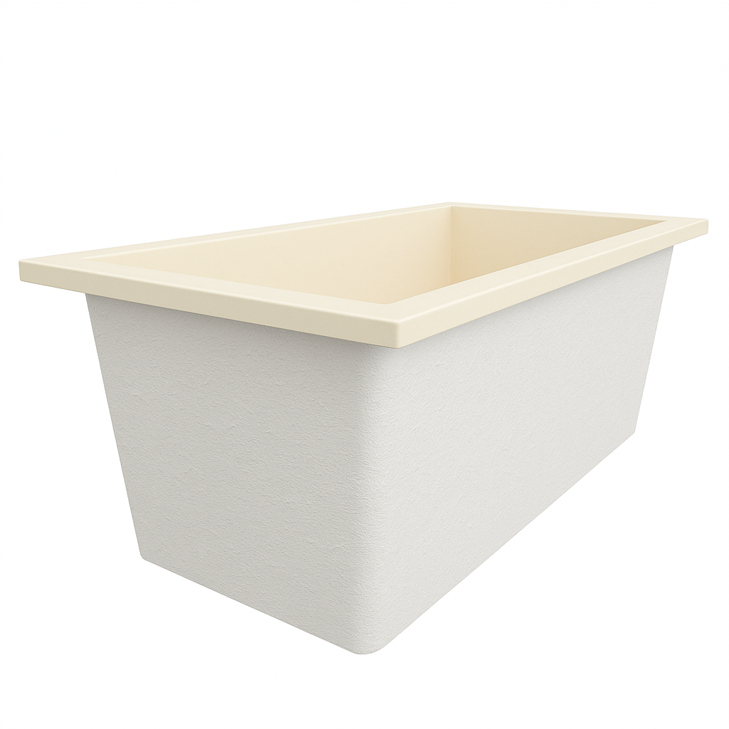 1500 x 800 Deep Soaking Tub – 600mm Depth – Rectangular – Omnitub