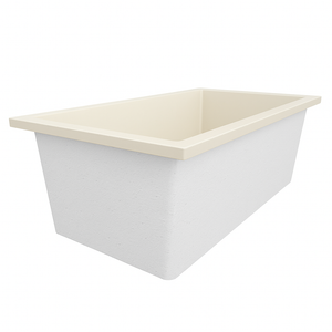 Deep Bathtub 1750 L x 950 W x 600 Soaking Depth Handmade by Omnitub